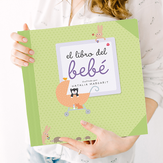Ilustración, diseño y maquetación del Libro del Bebé Cliente: Imaginarium